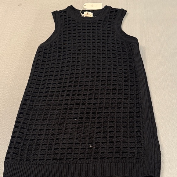 Isla Crochet Black Cover-Up Dress Size Medium NWT - Picture 4 of 4